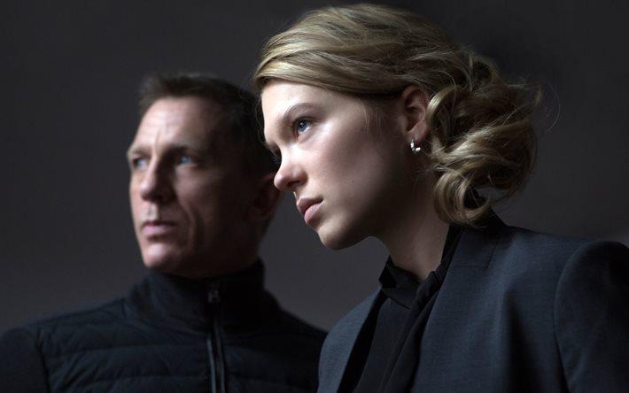 2015, 24债券, 007, 丹尼尔*克雷格, lea seydoux, 玛德琳*斯旺 桌面
