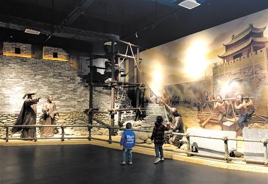 博物馆内的场景布展.