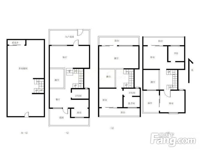 渝北复地花屿城法式类独栋别墅,三面采光,带车位花园80 满两年