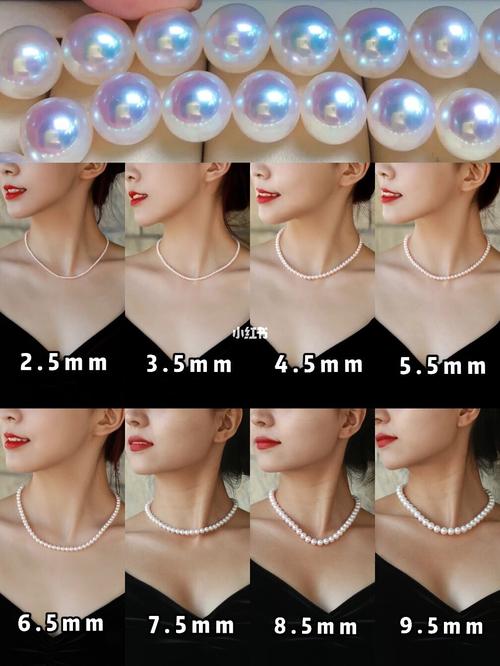 珍珠项链大小怎么选71来看上身对比图_珍珠项链_珠光_珍珠_禾盛京广