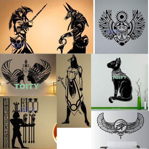 荷鲁斯阿努比斯贝斯特贴画古埃及众神墙贴anubis horus复古贴纸