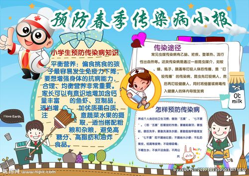 预防春季传染病小报图片