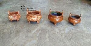 摆件炉 铜器 铜工艺品 云南斑铜 斑铜香炉 铜制品 斑铜工艺品