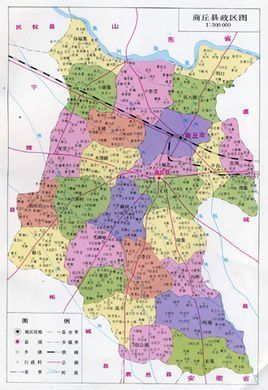 民国末年,商丘县为特大县,今虞城县的马牧集,站集,黄冢,店集,谷熟,营