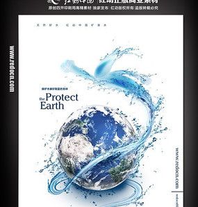 保护地球水资源公益宣传海报