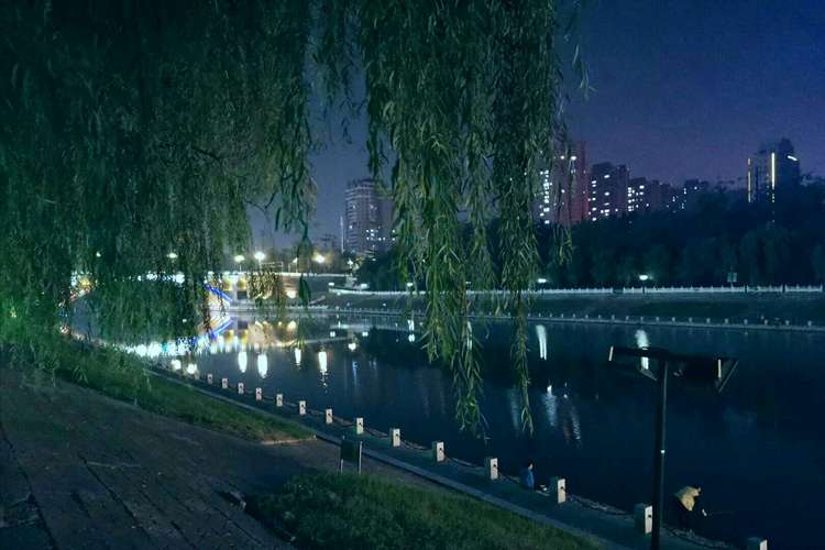 平顶山湛河夜景.    