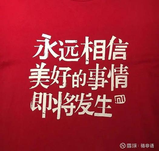 小米有句宣传语: 永远相信美好的事情即将发生.