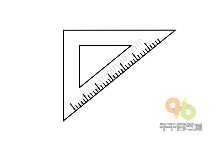 生活 学习用品 三角板简笔画  三角板简笔画,在我们现代社会中,三角板