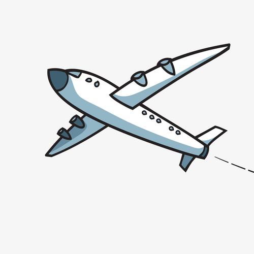 卡通飞机设计矢量图