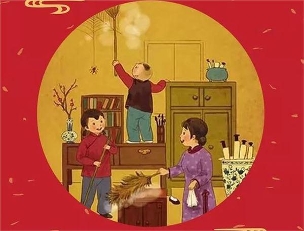 "腊月二十四,掸尘扫房子"的传说