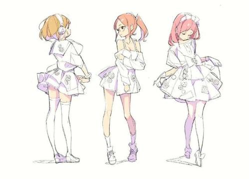 人物动作参考,元气少女好可爱