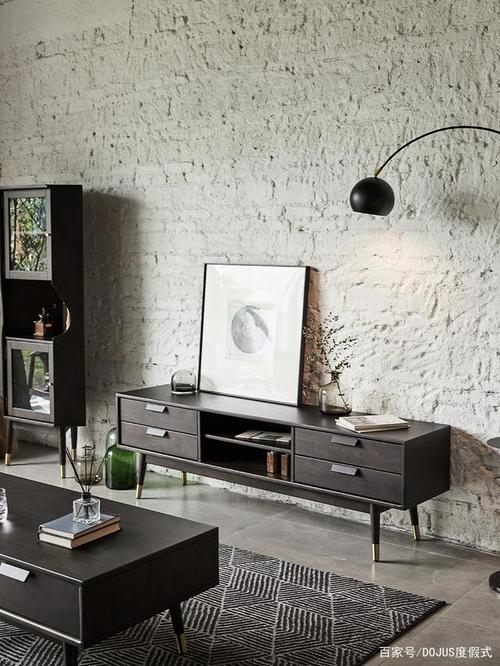 网购的极简风电视柜|一秒提升客厅品位