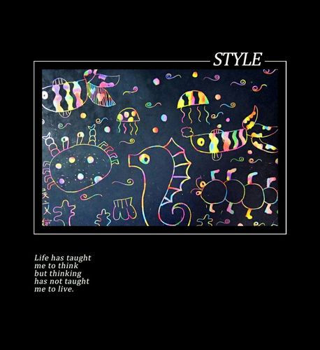 主题活动:炫彩刮画――美丽的海洋动物 绚丽show