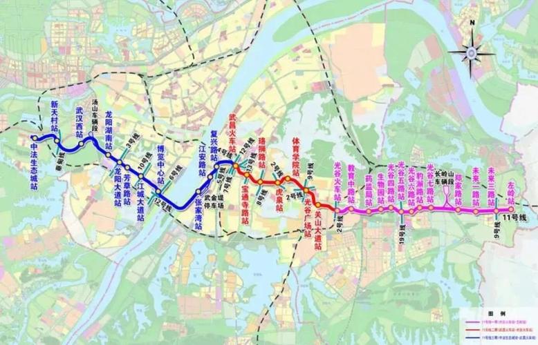 武汉地铁建设进展!5,6,16,11,12,19号线