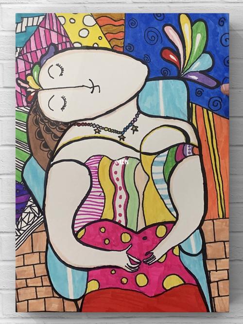 创意美术 8岁以上———《毕加索 ——梦》_创意美术_美术_儿童画