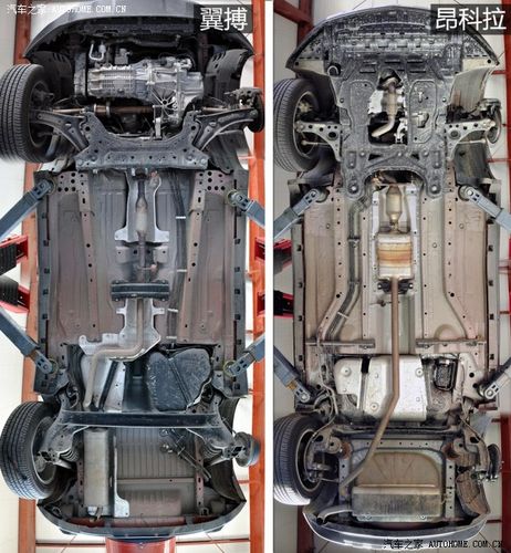 区别在后悬架 翼搏与昂科拉底盘对比