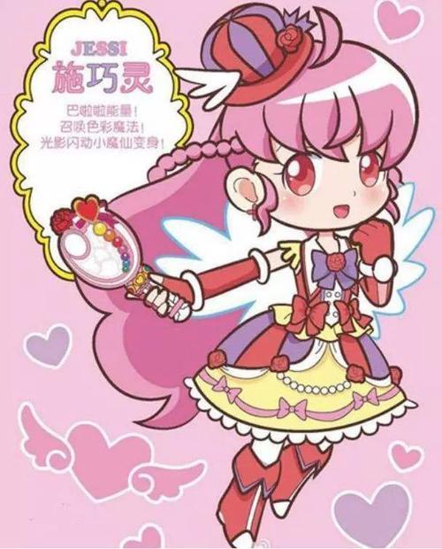 巴啦啦小魔仙巧灵的简笔画