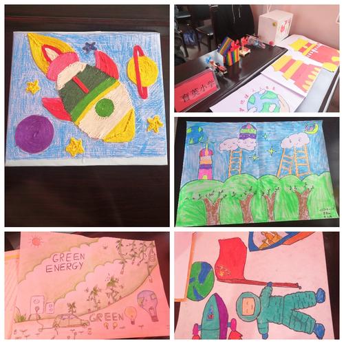 "科技筑梦,实践成长"——二龙乡科技创新,小制作小发明,绘画作品展评