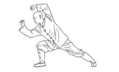 少林拳简笔画教程