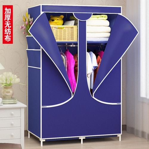 [万宁米线旗 舰店] 拼接拉链全封闭布衣柜钢架组装防虫可拆卸易双排挂