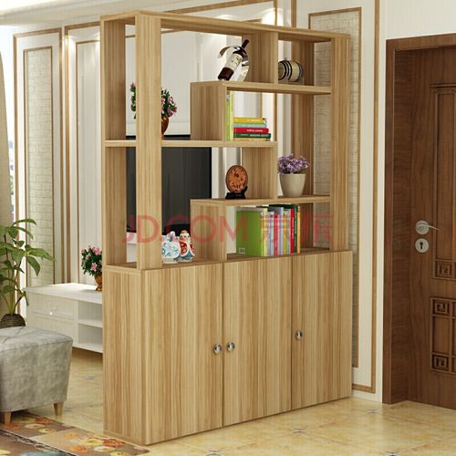 小米木业隔厅柜带简约现代双面门厅柜客厅隔断架玄关柜酒柜书架140长