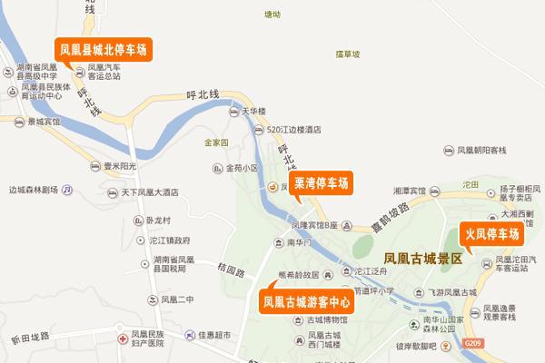 凤凰古城经过了这么多年的旅游发展,已经具有了一定的规模,所以,停车