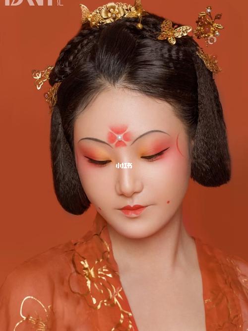 唐朝妆发造型_化妆_妆容_潮汕_妆容分享_美妆_彩妆