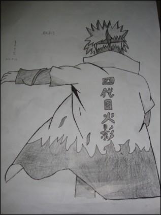 波风水门简笔画背面