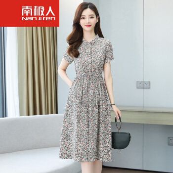 30至40岁品牌女装,30岁至40岁女装外套 品牌新品女装 夏季碎花雪纺连衣裙女夏装2021年新款中年妈妈30-40岁可
