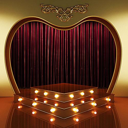 搜图123提供独家原创复古爱心舞台促销海报背景素材下载,此素材图片已