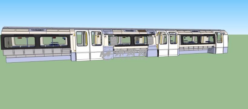 地铁车厢内部侧面