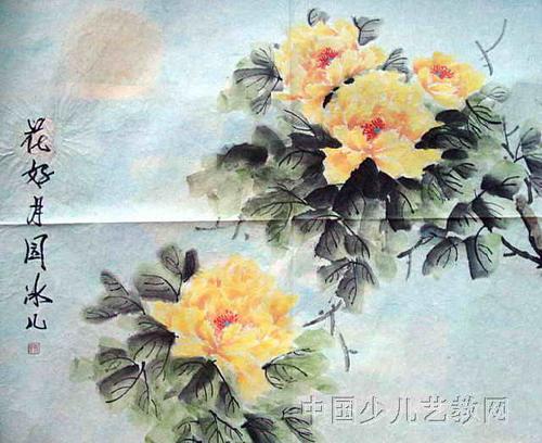 花好月圆儿童画3幅(第2张)