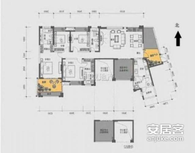 成都0室0厅0卫203㎡-天府世家户型图-买房大师