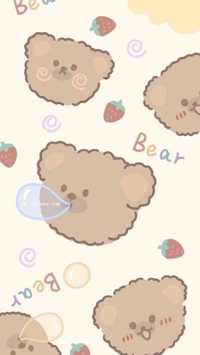 聊天背景 锁屏背景 可爱壁纸 小熊壁纸