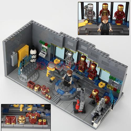 沛觉拼装乐高积木复仇者联盟4钢铁侠机甲基地模型3玩具人仔拼图5-10岁