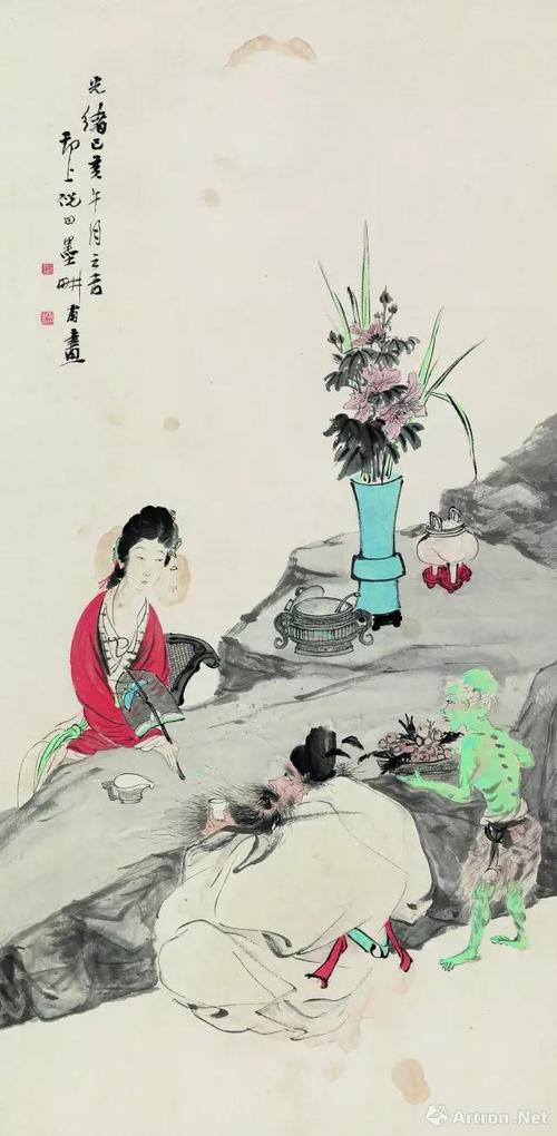 《钟馗赏舞》 倪田