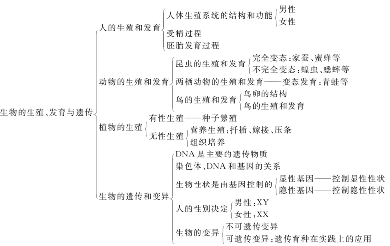 (襄阳专版)2018年中考生物总复习第2部分重难点过关专题4生物的生殖