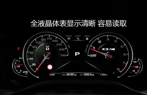 2019款宝马x3m仪表盘显示内容图解