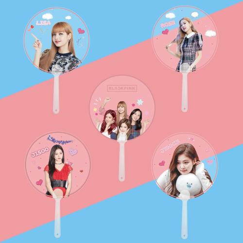 blackpink 透扇 圆形 扇子 应援扇 新专辑 演唱会 周边 lisa同款