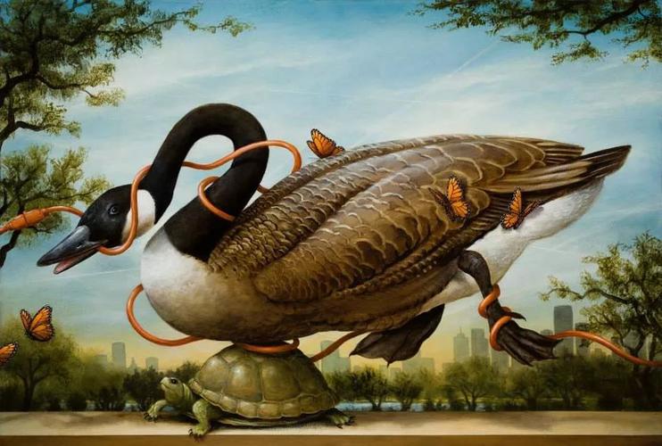 一组超现实主义绘画作品