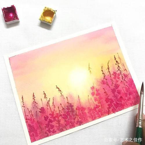 水彩风景画,清新唯美风,好喜欢