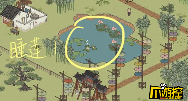 江南百景图睡莲在哪里,江南百景图睡莲位置分布图