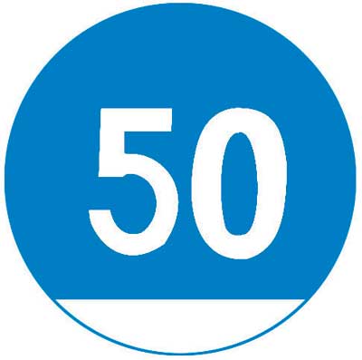 限速50公里/时