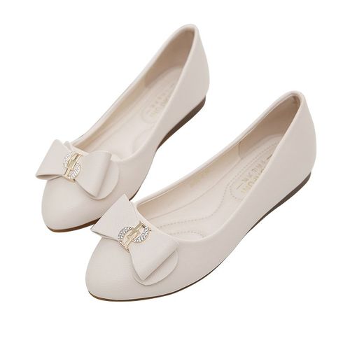 豆豆鞋女春秋鞋子2021年新款百搭浅口圆头软底四季单鞋女士平底鞋