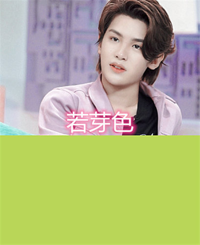 都是绿色应援色,黄明昊是若芽色,段奥娟是仙草色,看到