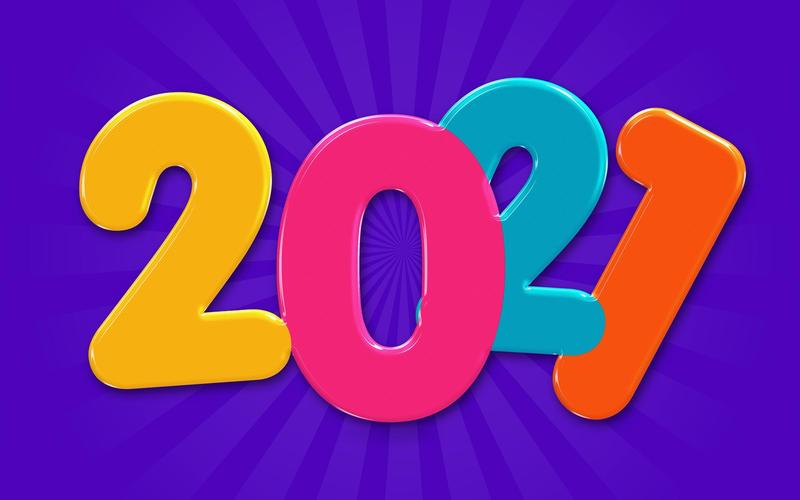 2021年创意艺术字背景图