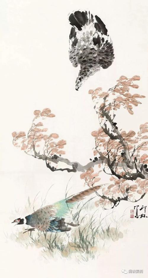 与小写意花鸟画大师王雪涛相比,他在强化绘画主体形象的完整与完美