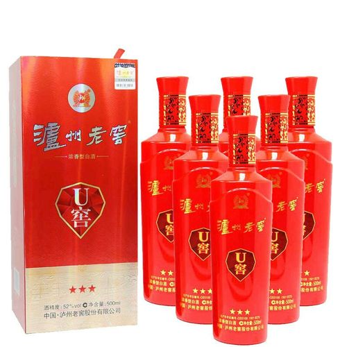 供应批发白酒泸州老窖u窖三星u窖352度500m