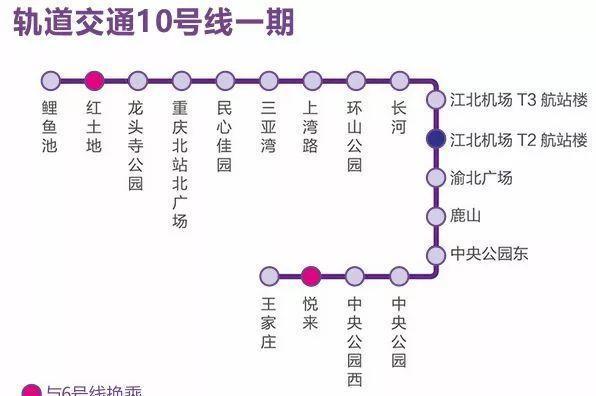重庆轨道10号线本周开通,终于不用去挤3号线!