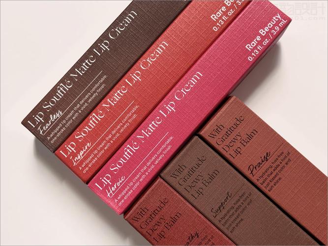 美国rare beauty口红彩妆美容化妆品包装盒设计